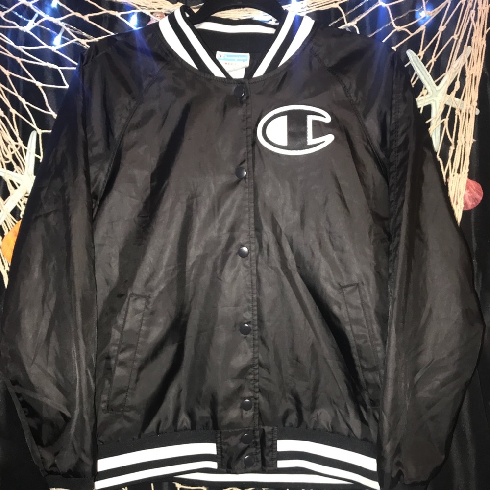 BLACK CHAMPION JACKET